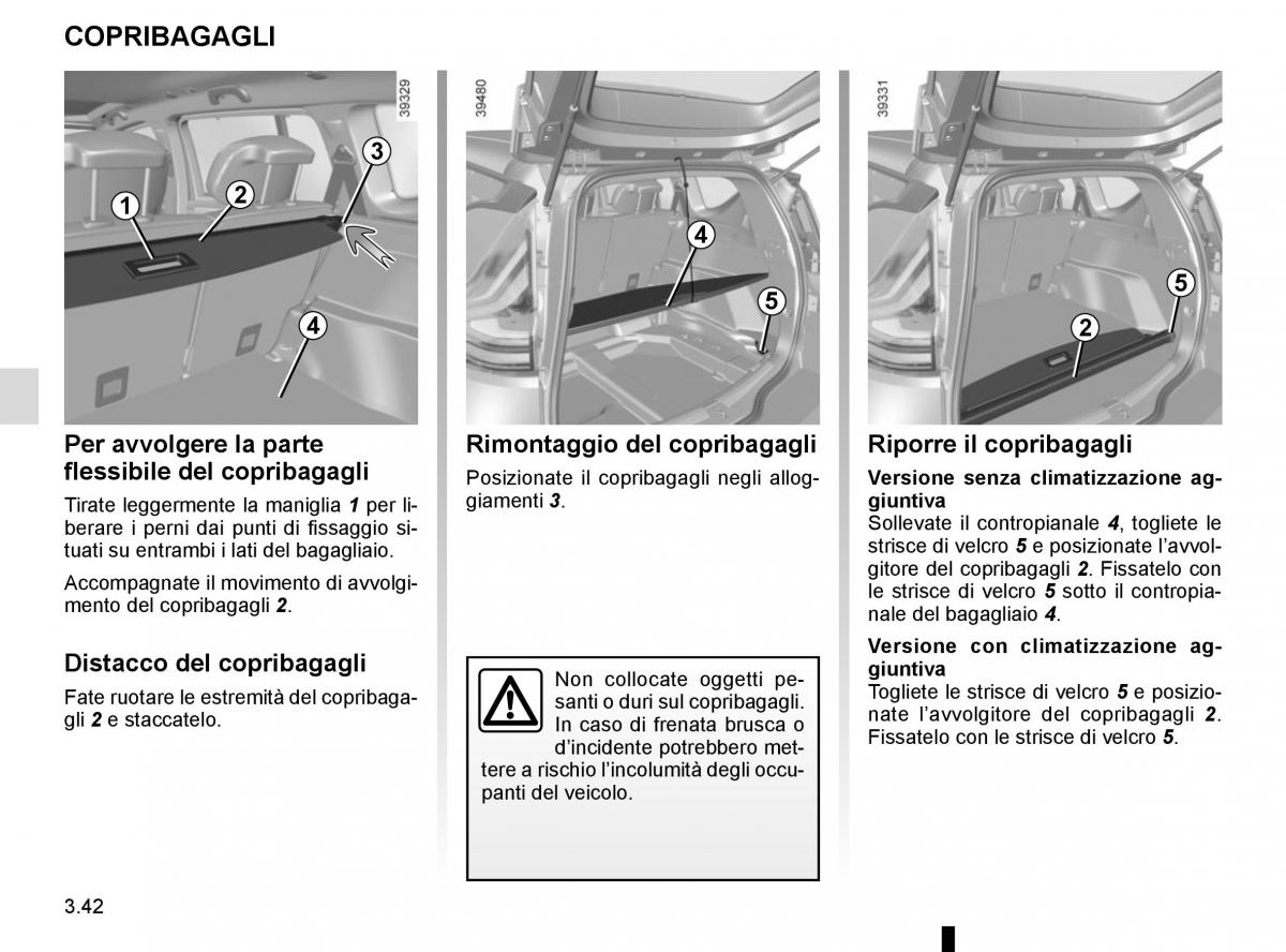 Renault Espace V 5 manuale del proprietario / page 230