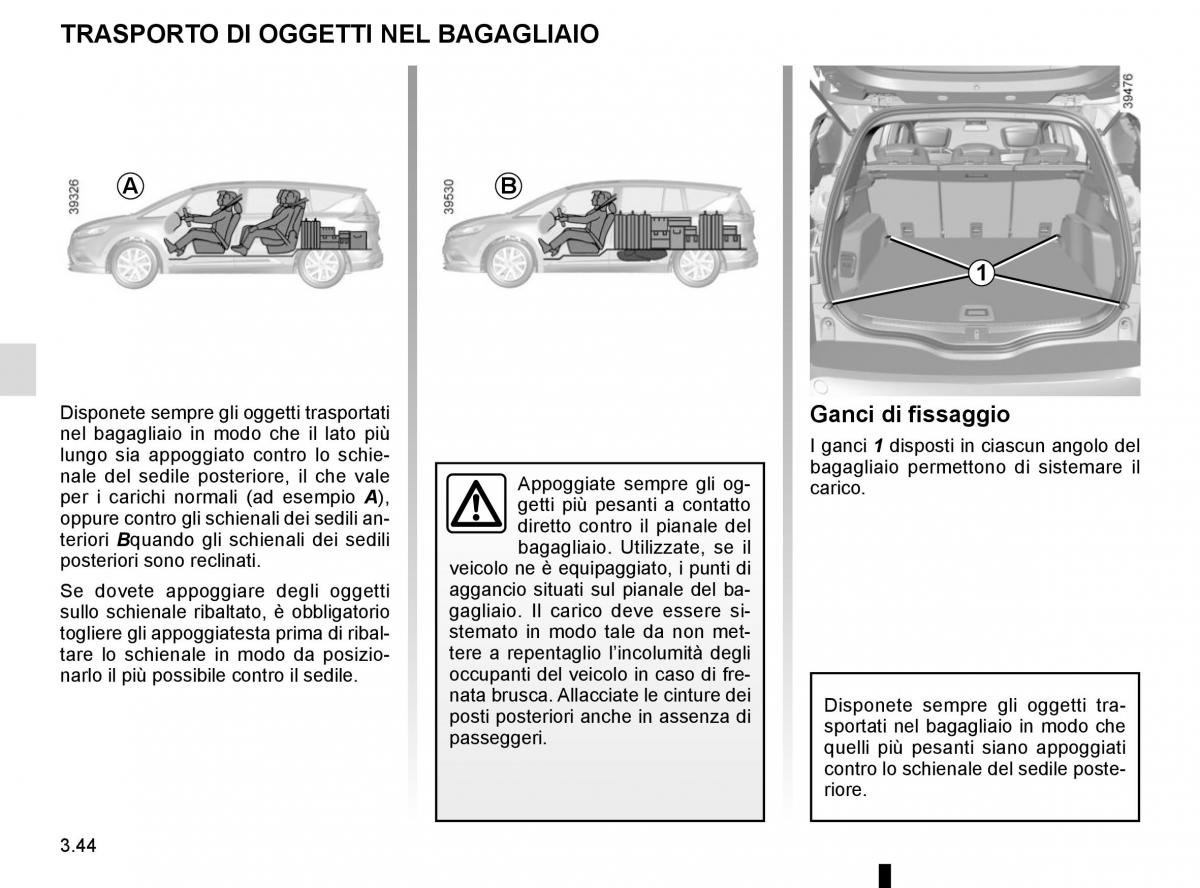 Renault Espace V 5 manuale del proprietario / page 232