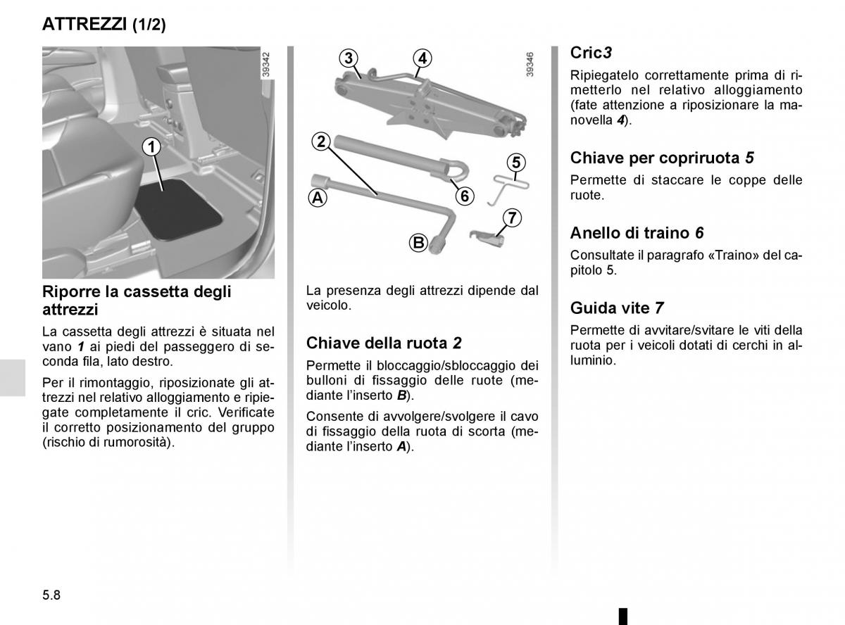 Renault Espace V 5 manuale del proprietario / page 264