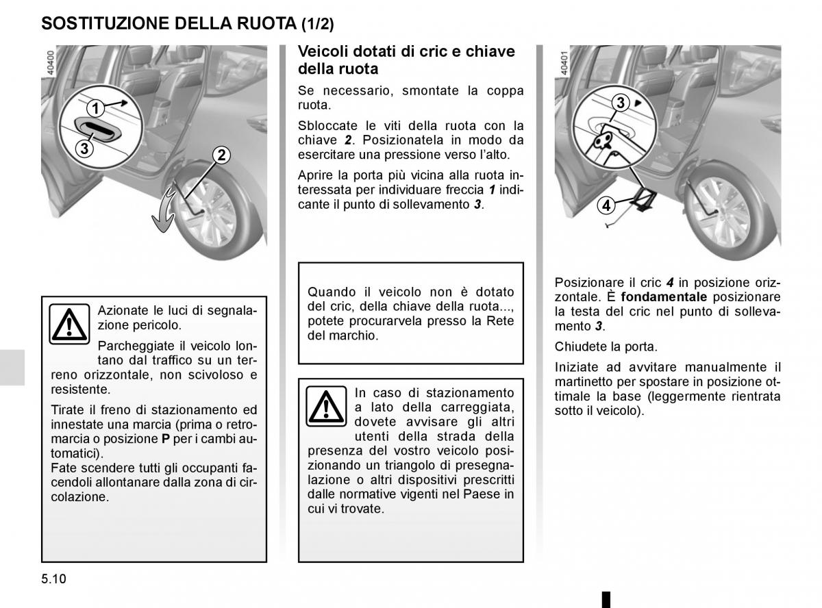 Renault Espace V 5 manuale del proprietario / page 266