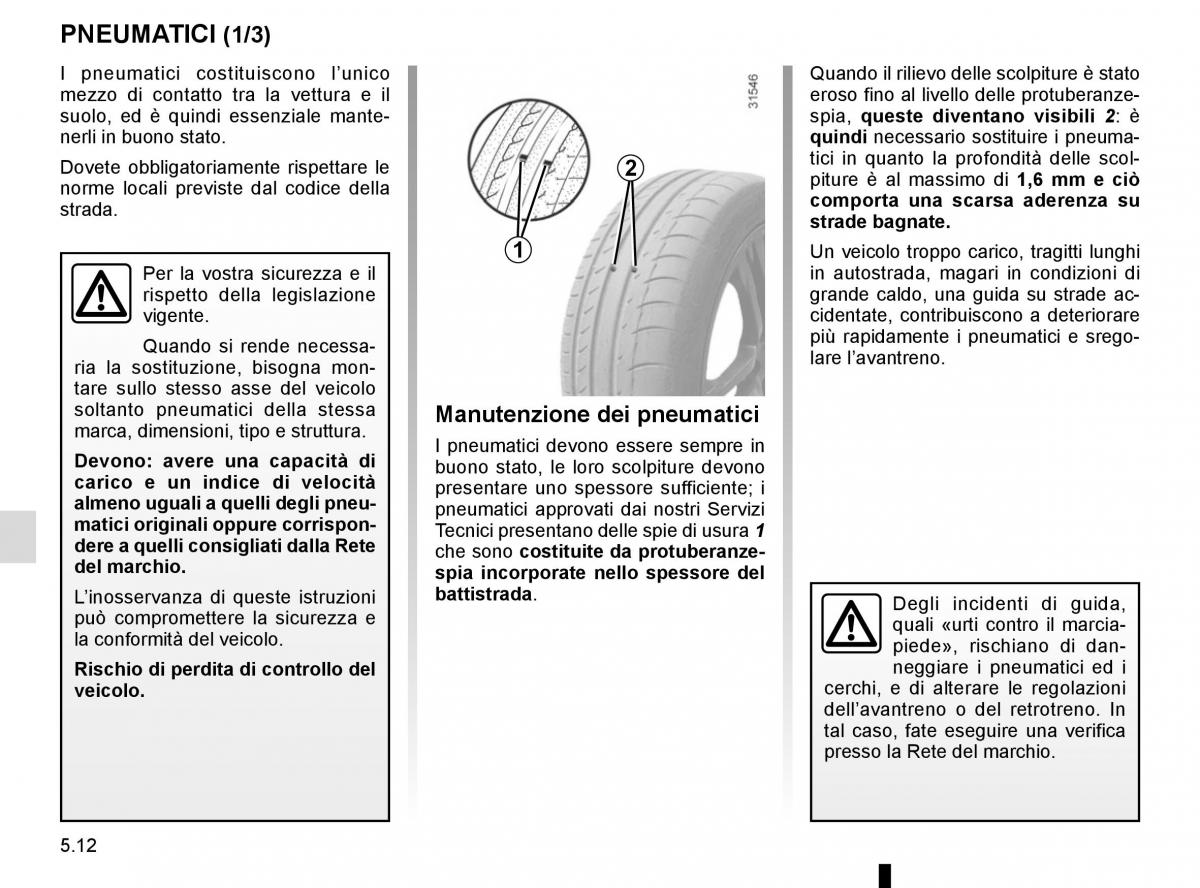 Renault Espace V 5 manuale del proprietario / page 268