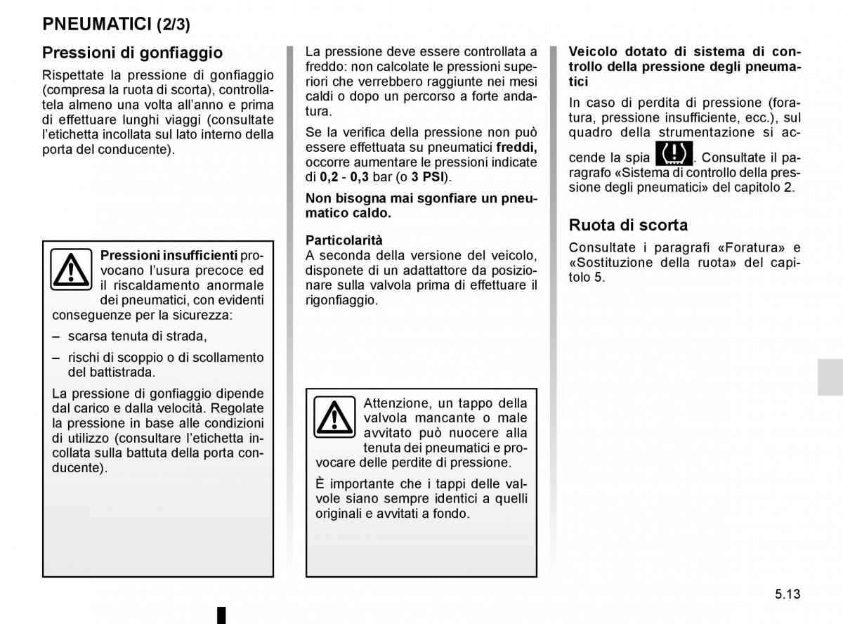 Renault Espace V 5 manuale del proprietario / page 269