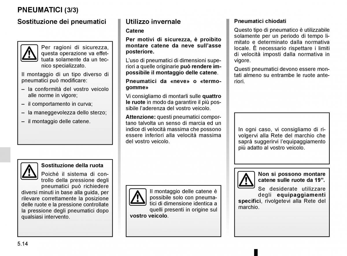 Renault Espace V 5 manuale del proprietario / page 270