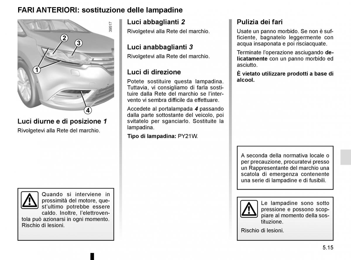 Renault Espace V 5 manuale del proprietario / page 271