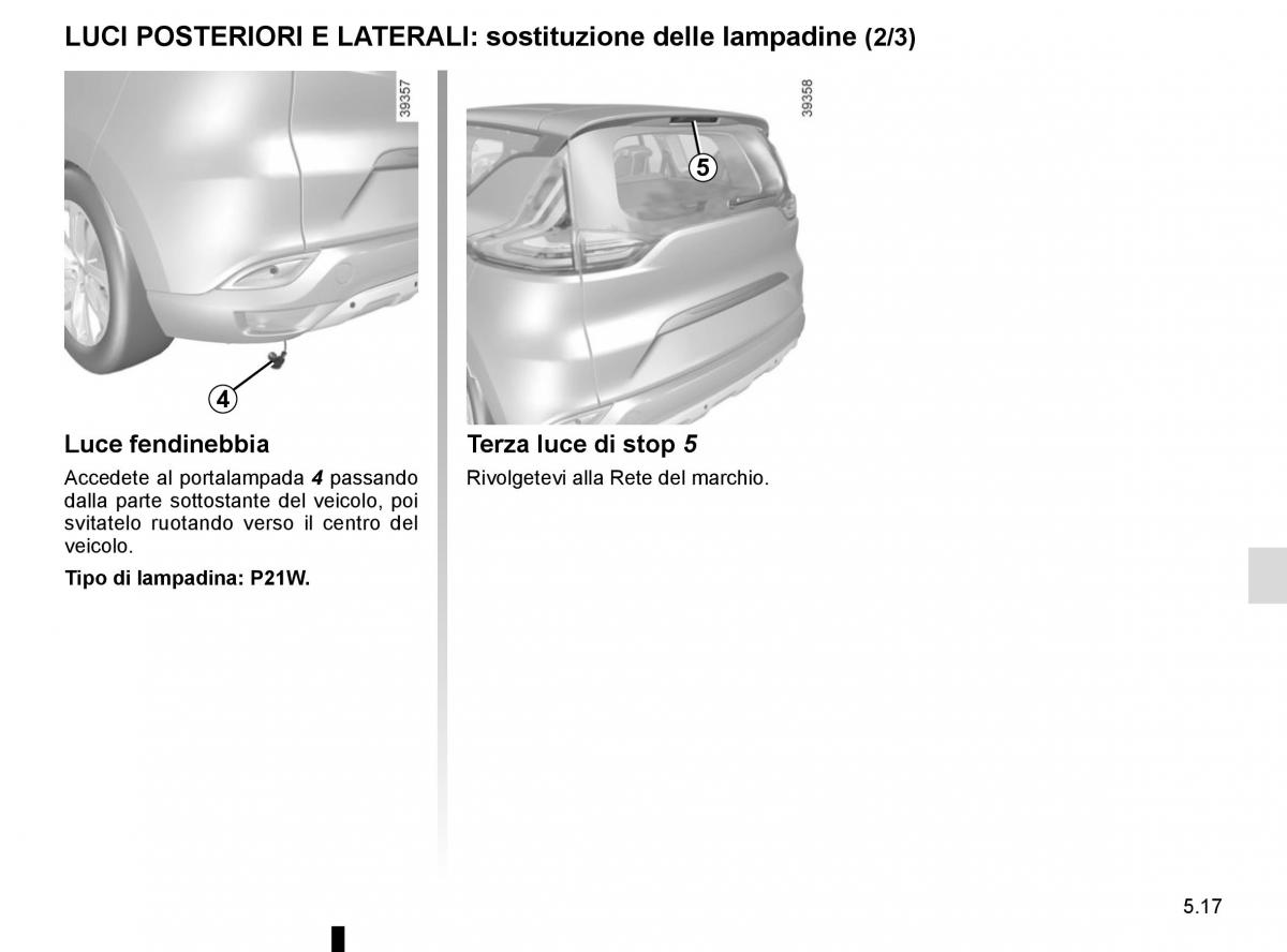 Renault Espace V 5 manuale del proprietario / page 273