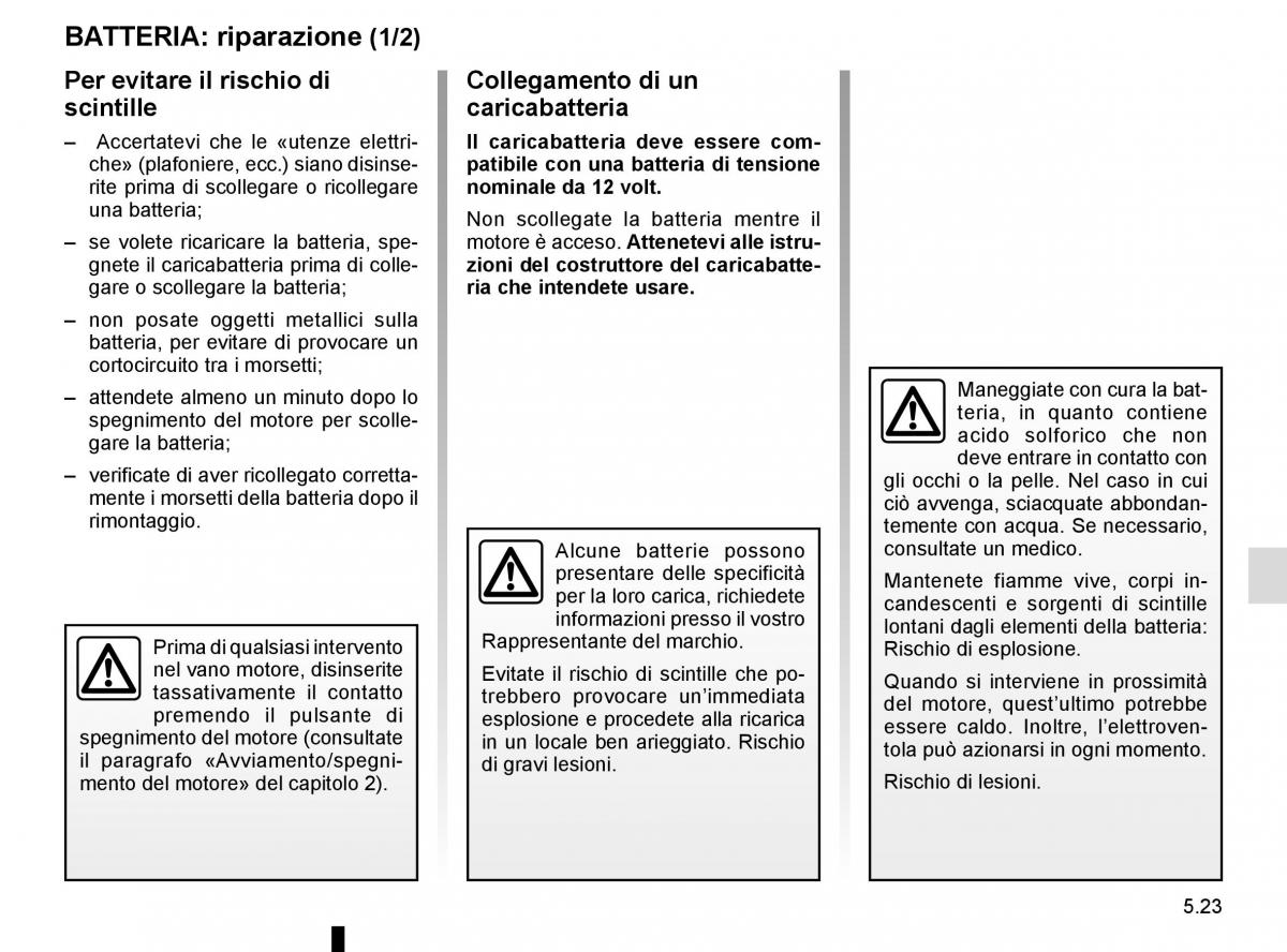 Renault Espace V 5 manuale del proprietario / page 279