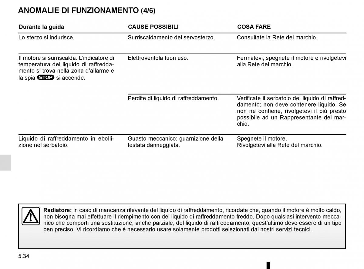 Renault Espace V 5 manuale del proprietario / page 290