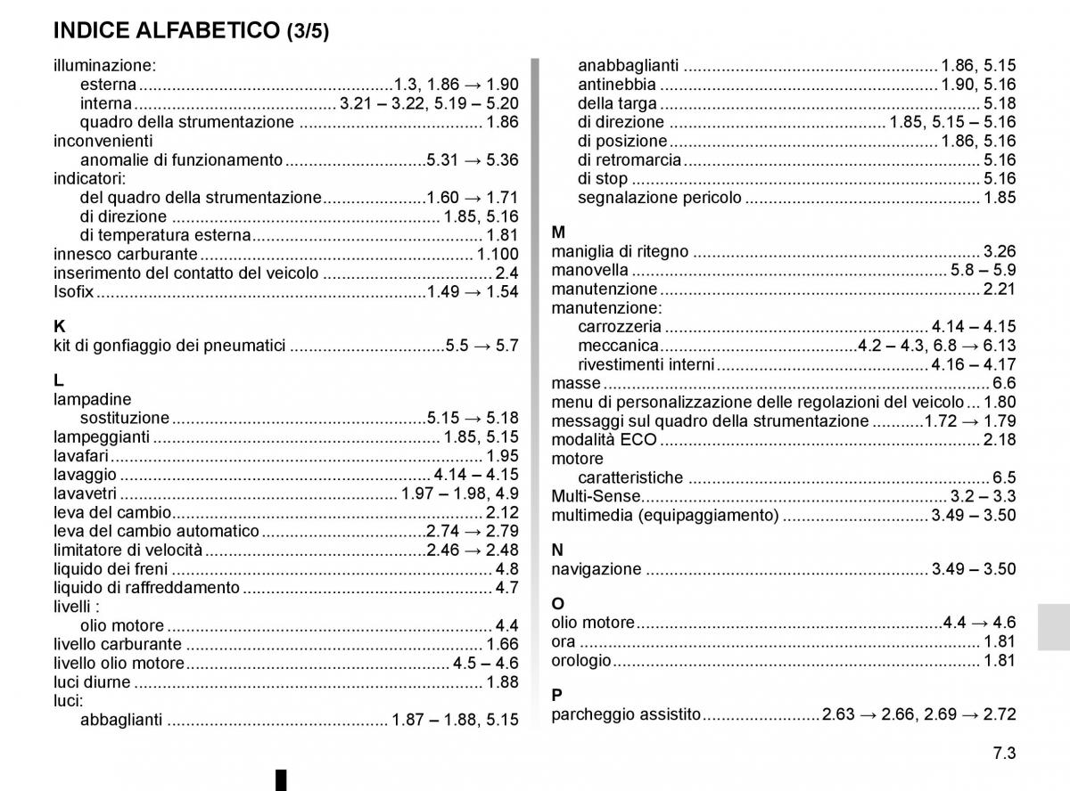 Renault Espace V 5 manuale del proprietario / page 313