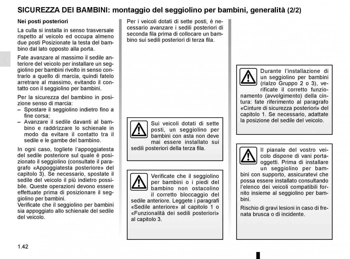 Renault Espace V 5 manuale del proprietario / page 48