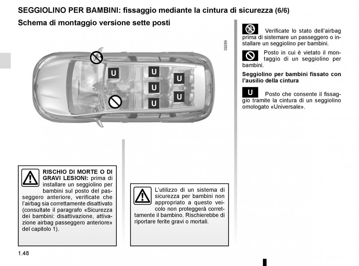 Renault Espace V 5 manuale del proprietario / page 54