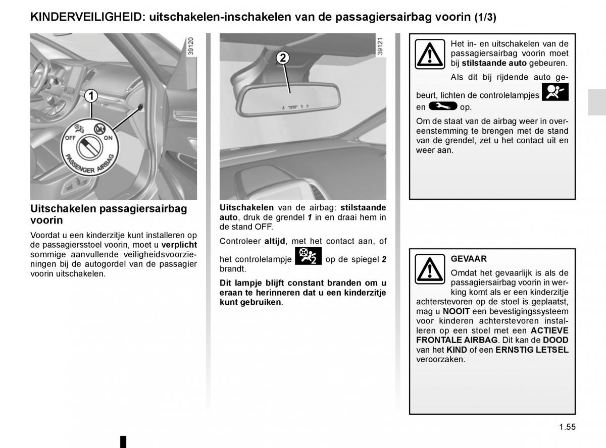 Renault Espace V 5 handleiding / page 61