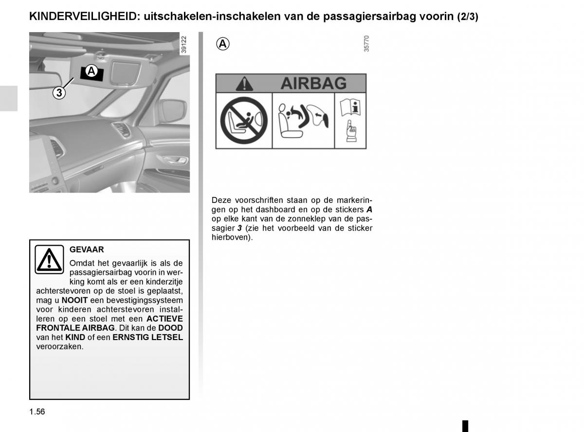 Renault Espace V 5 handleiding / page 62