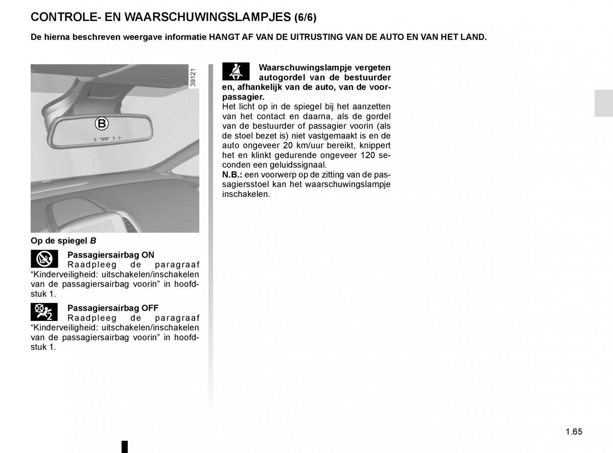 Renault Espace V 5 handleiding / page 71