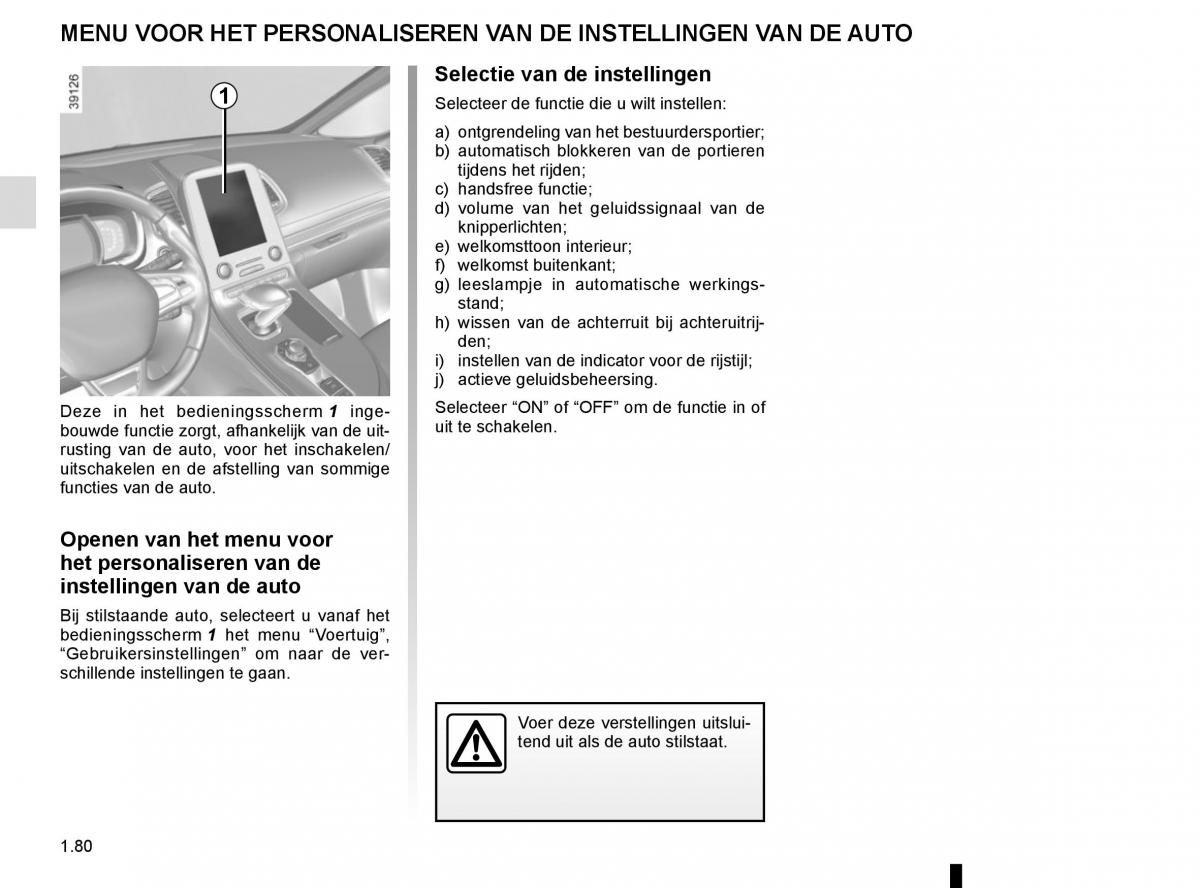 Renault Espace V 5 handleiding / page 86