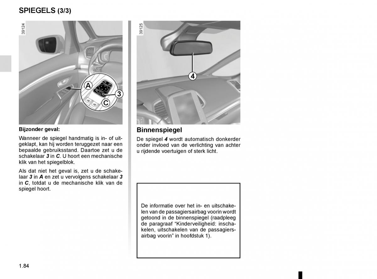 Renault Espace V 5 handleiding / page 90