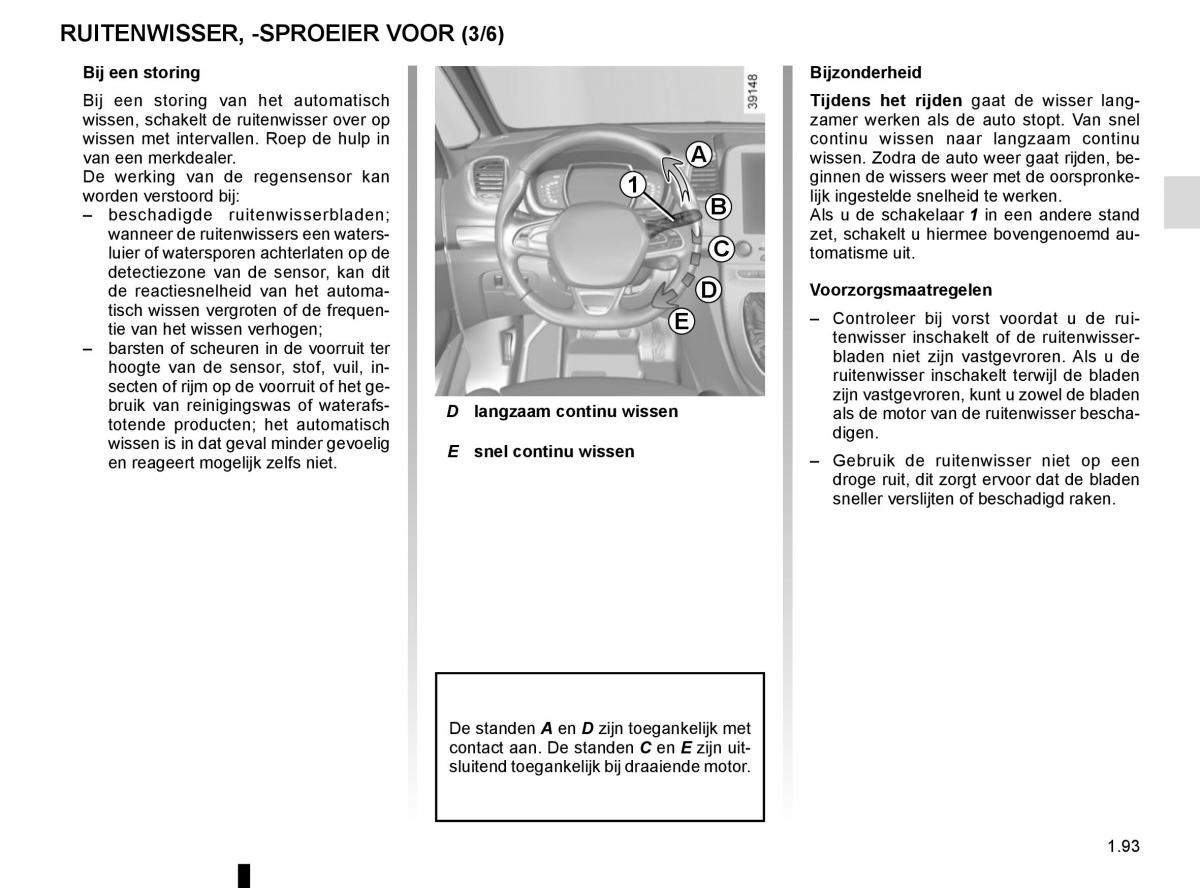 Renault Espace V 5 handleiding / page 99