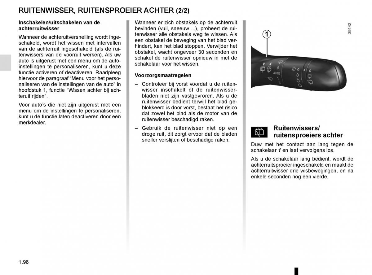 Renault Espace V 5 handleiding / page 104