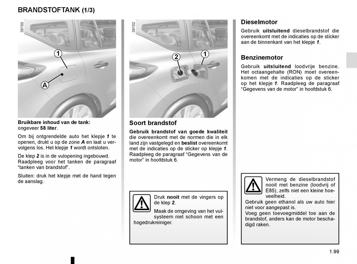 Renault Espace V 5 handleiding / page 105