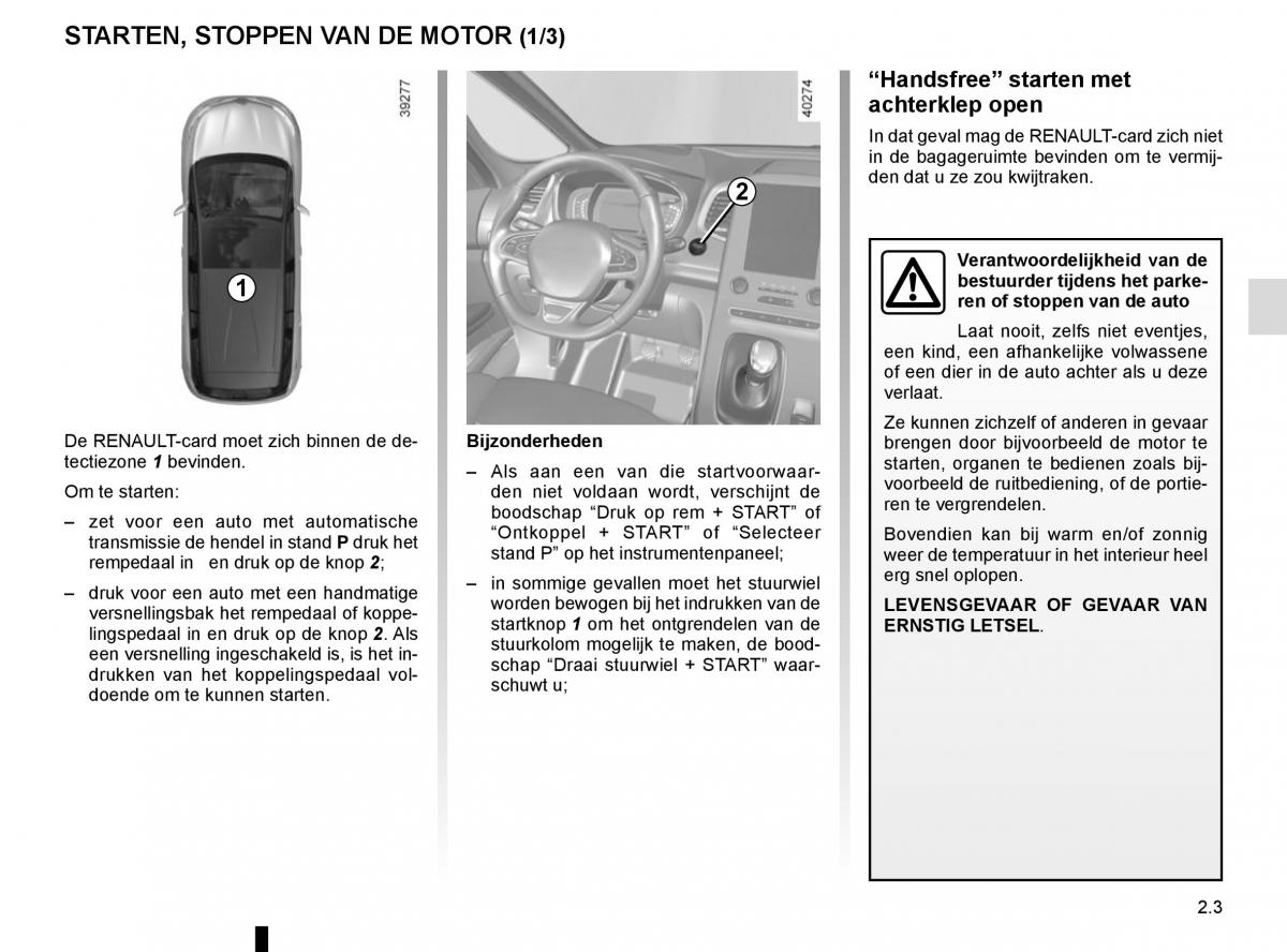 Renault Espace V 5 handleiding / page 111