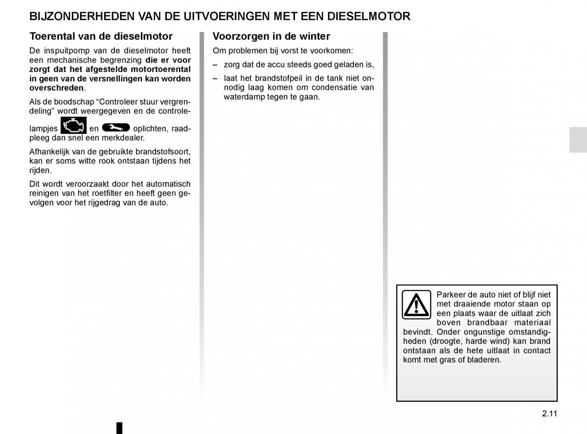 Renault Espace V 5 handleiding / page 119