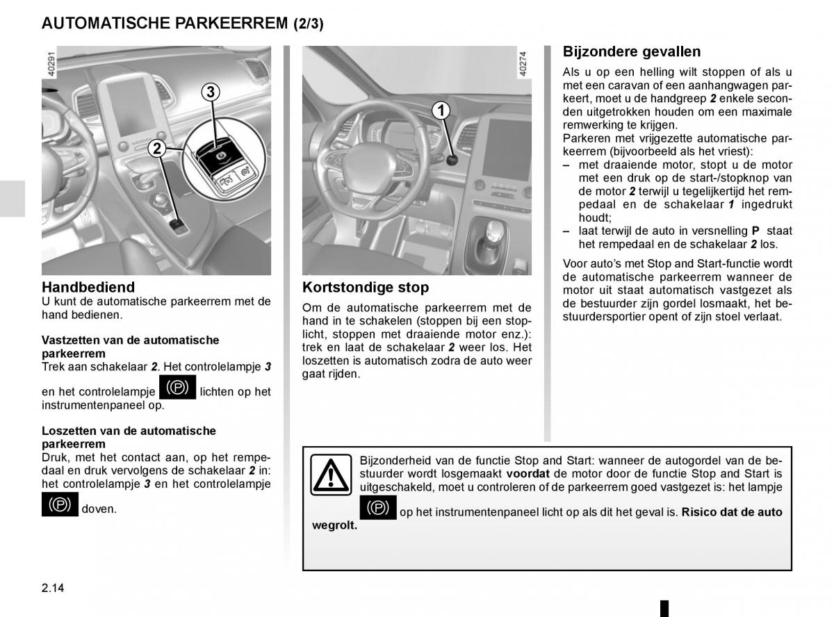 Renault Espace V 5 handleiding / page 122