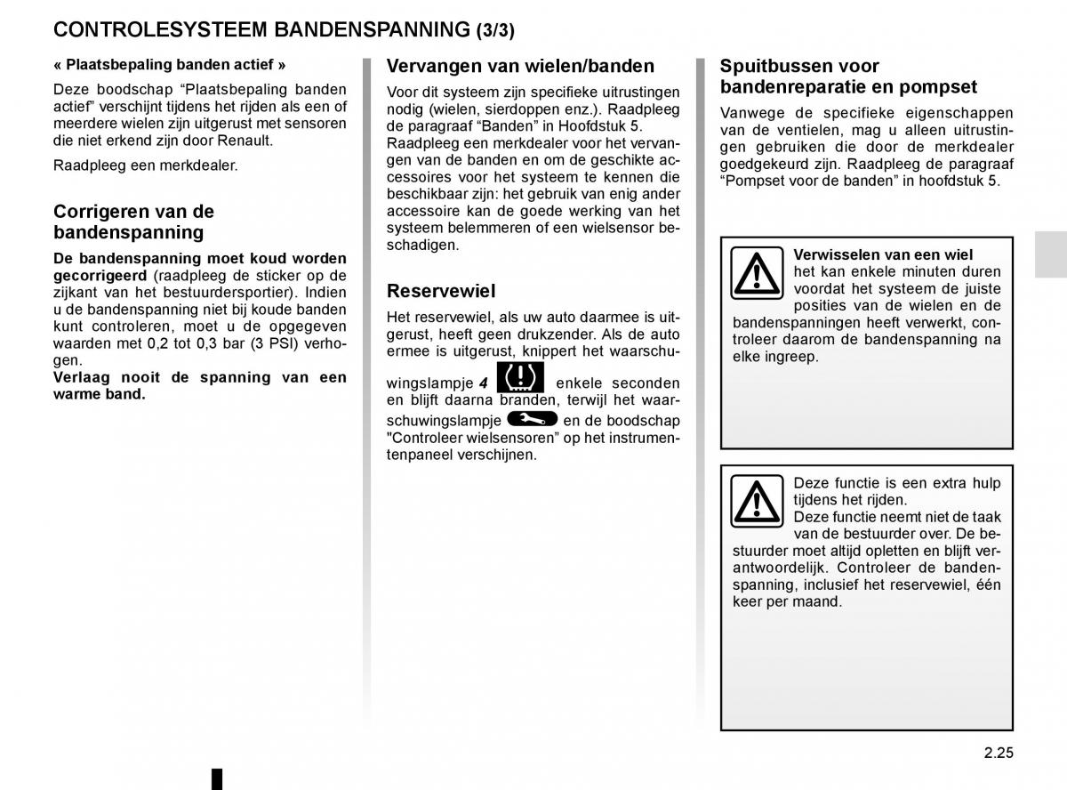 Renault Espace V 5 handleiding / page 133