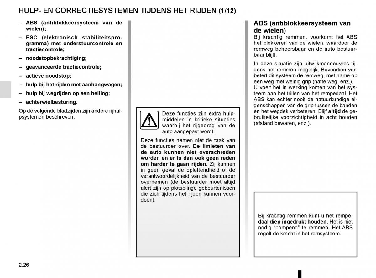 Renault Espace V 5 handleiding / page 134