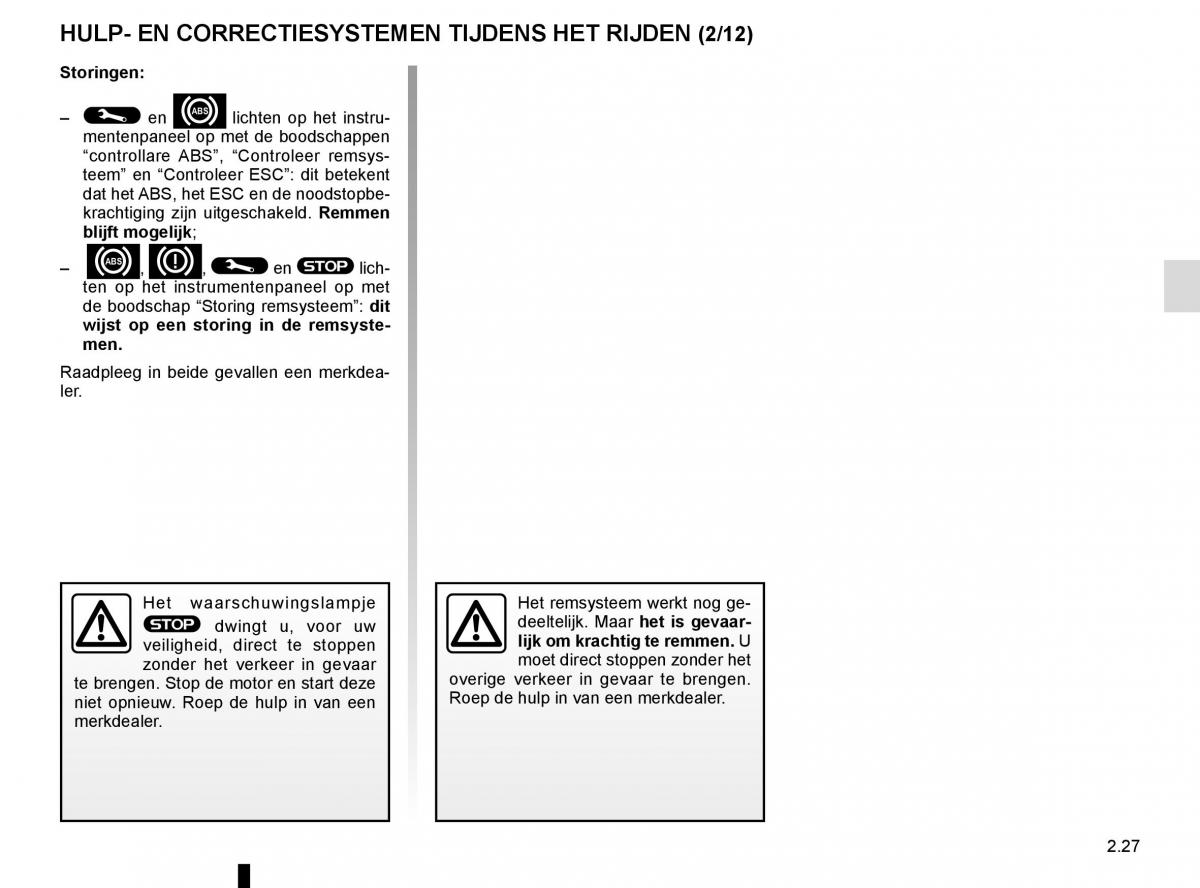 Renault Espace V 5 handleiding / page 135