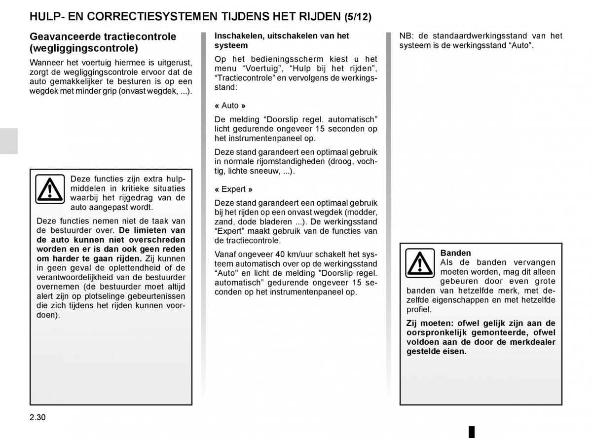 Renault Espace V 5 handleiding / page 138