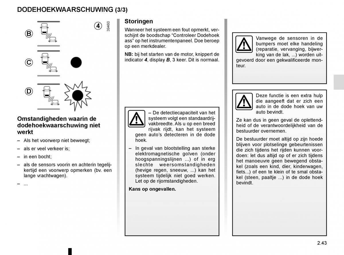 Renault Espace V 5 handleiding / page 151