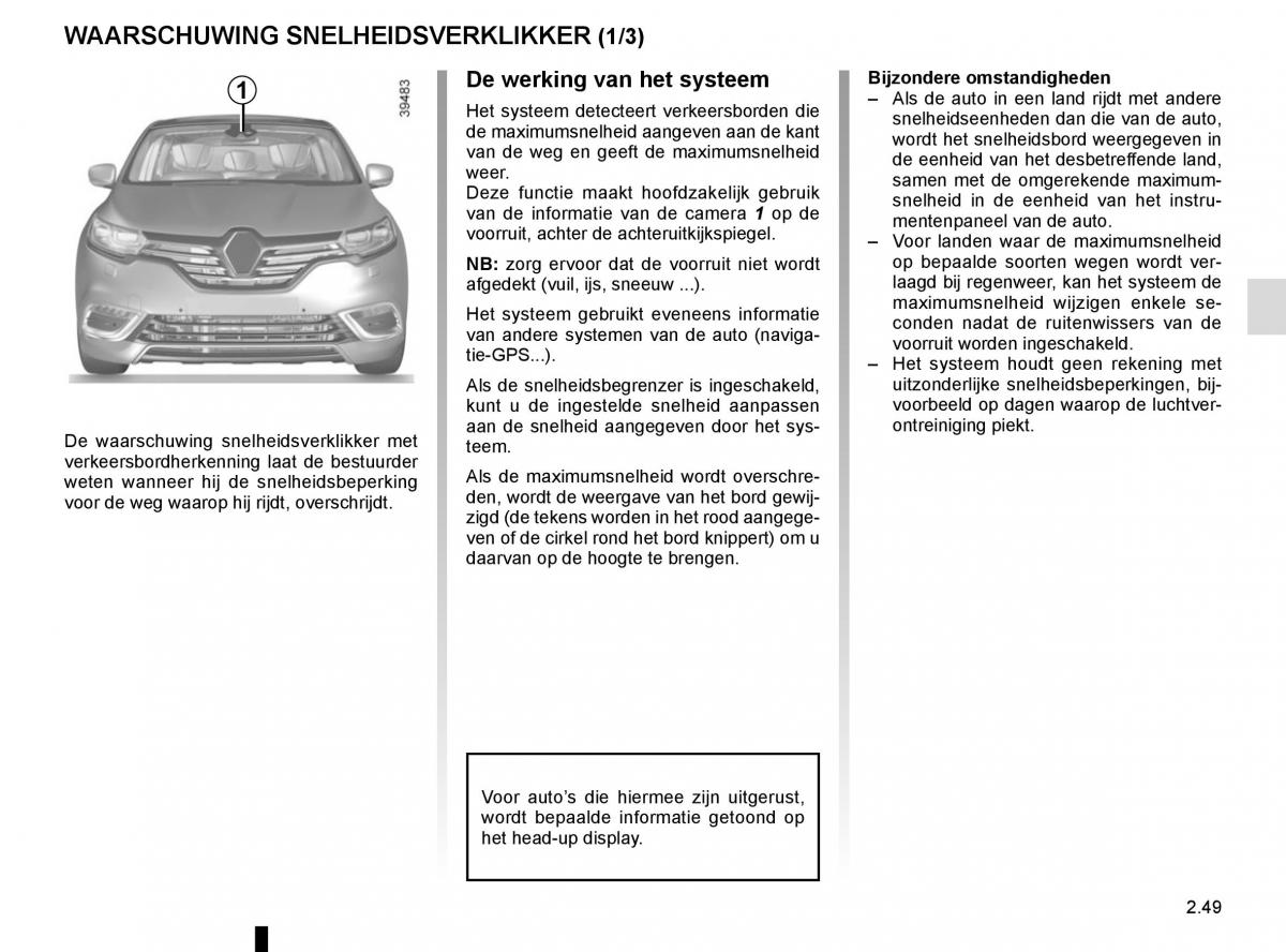 Renault Espace V 5 handleiding / page 157