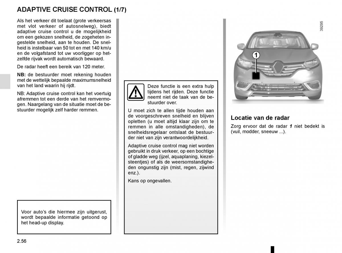 Renault Espace V 5 handleiding / page 164