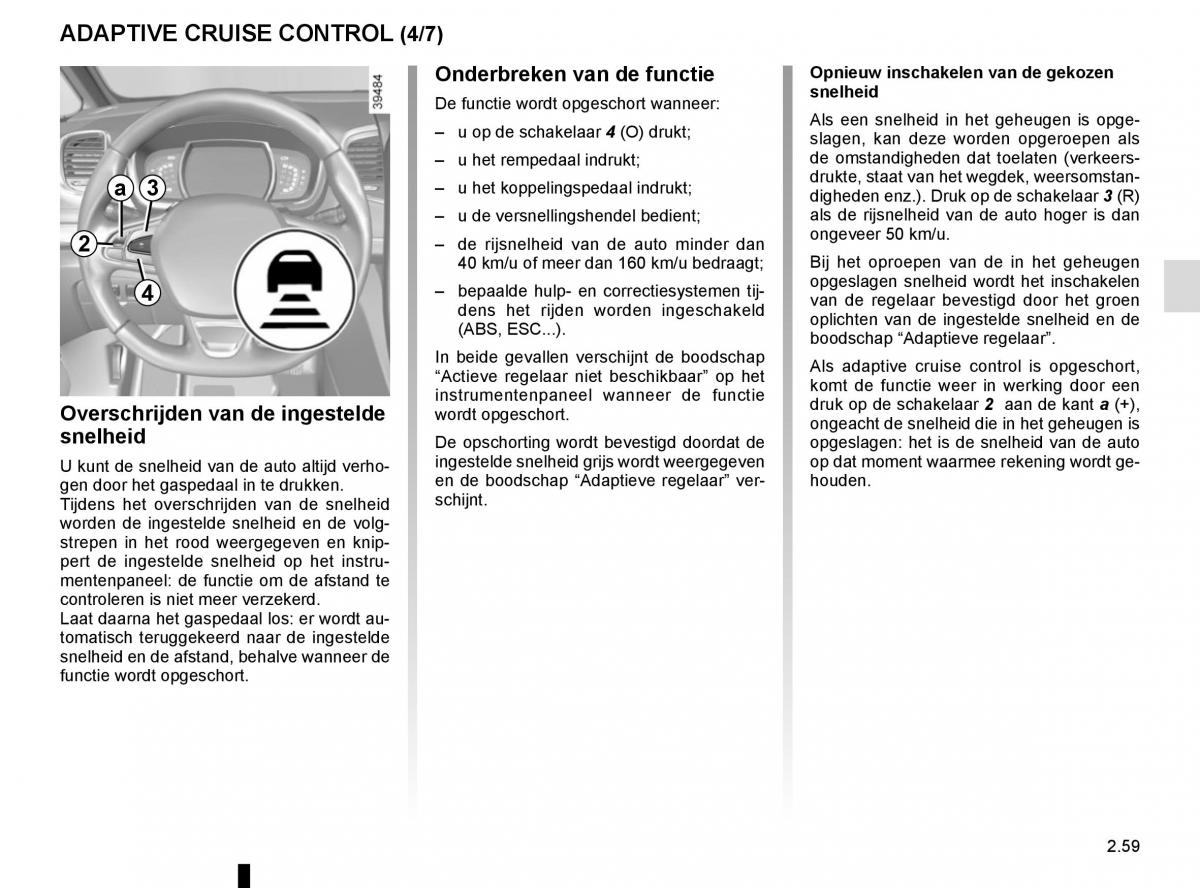 Renault Espace V 5 handleiding / page 167