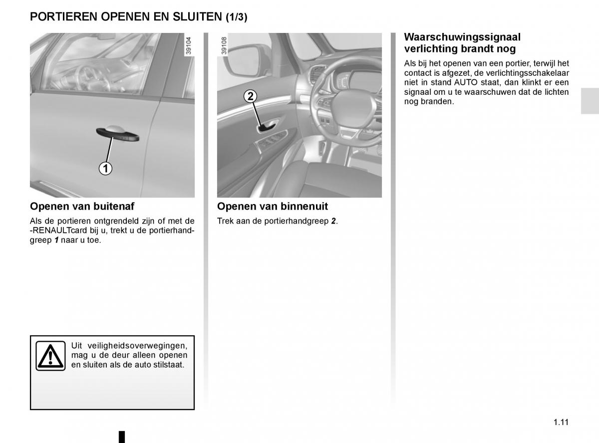 Renault Espace V 5 handleiding / page 17