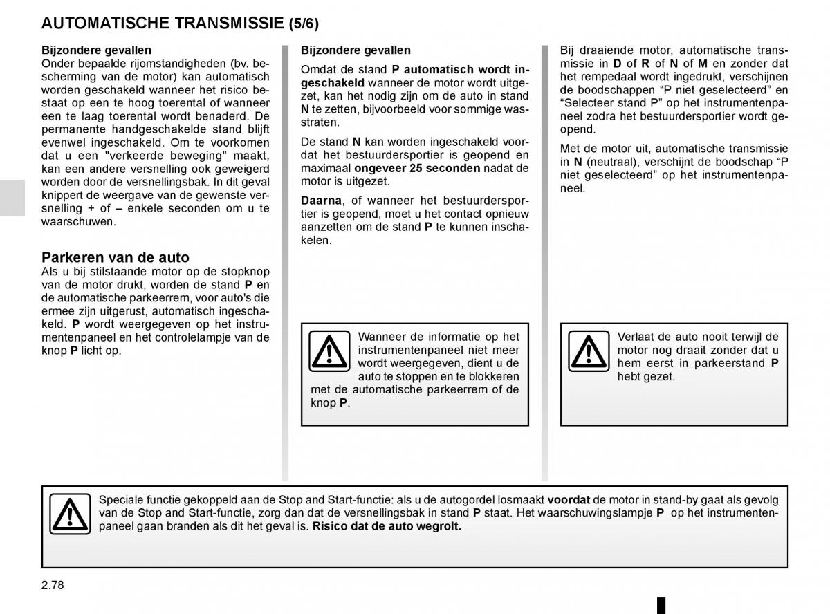 Renault Espace V 5 handleiding / page 186