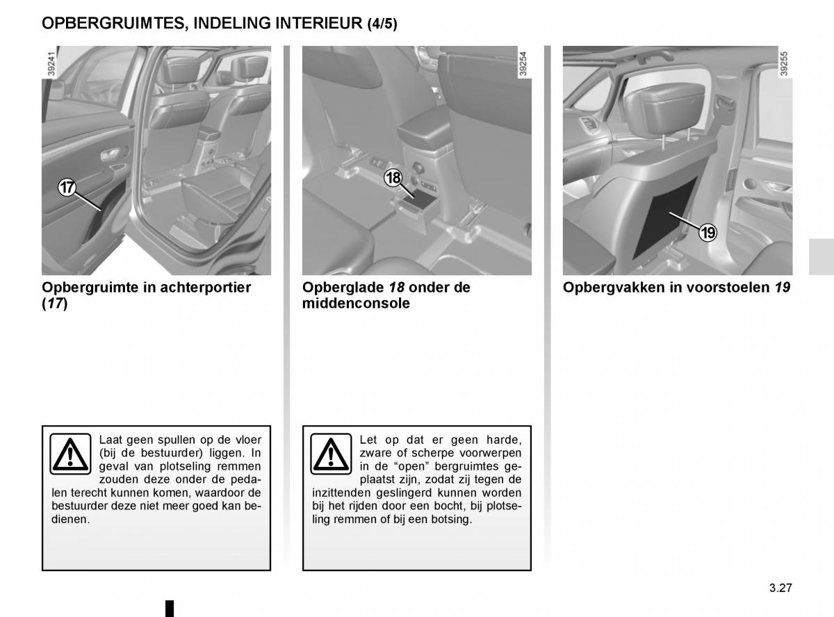 Renault Espace V 5 handleiding / page 215