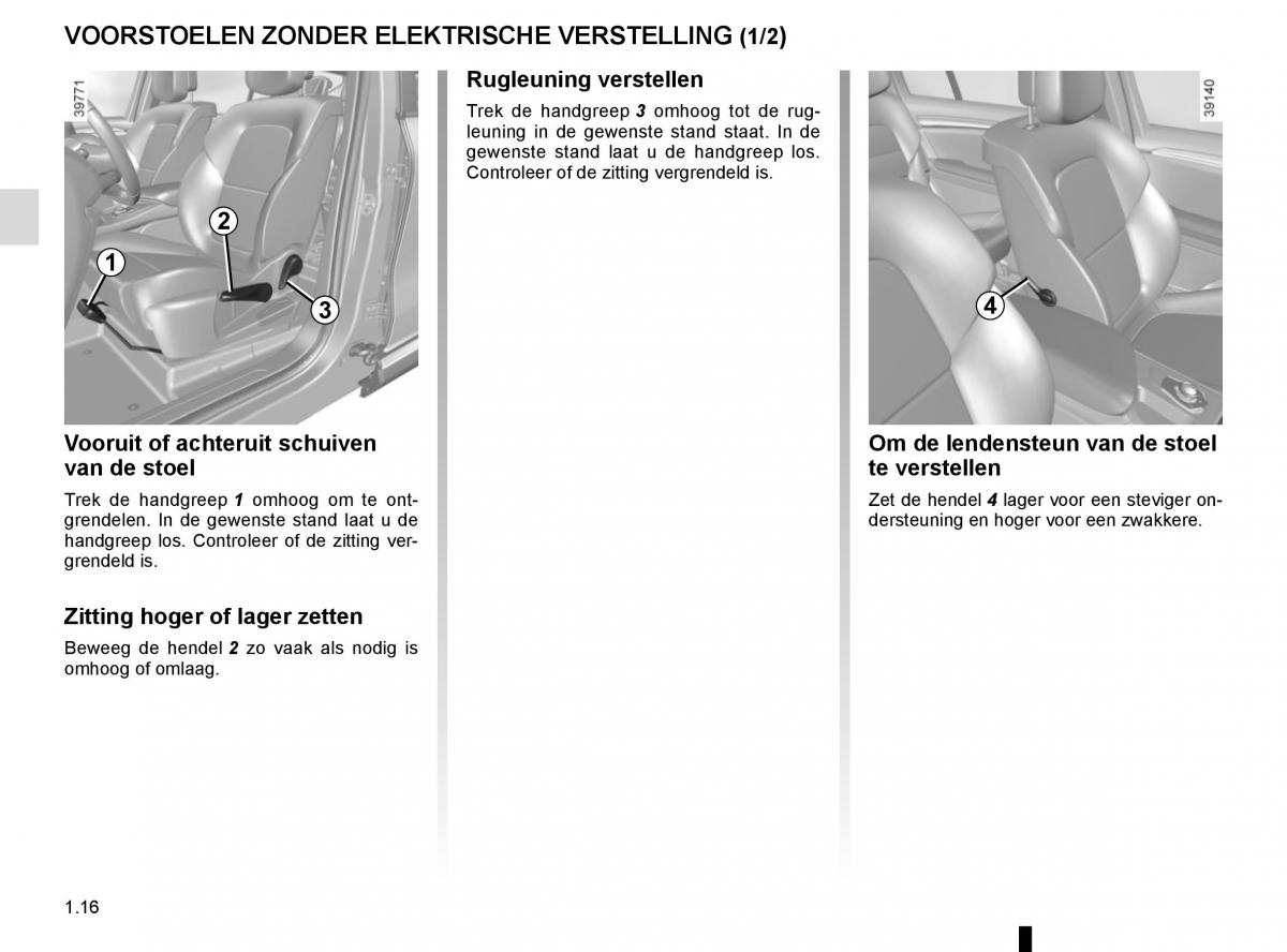 Renault Espace V 5 handleiding / page 22