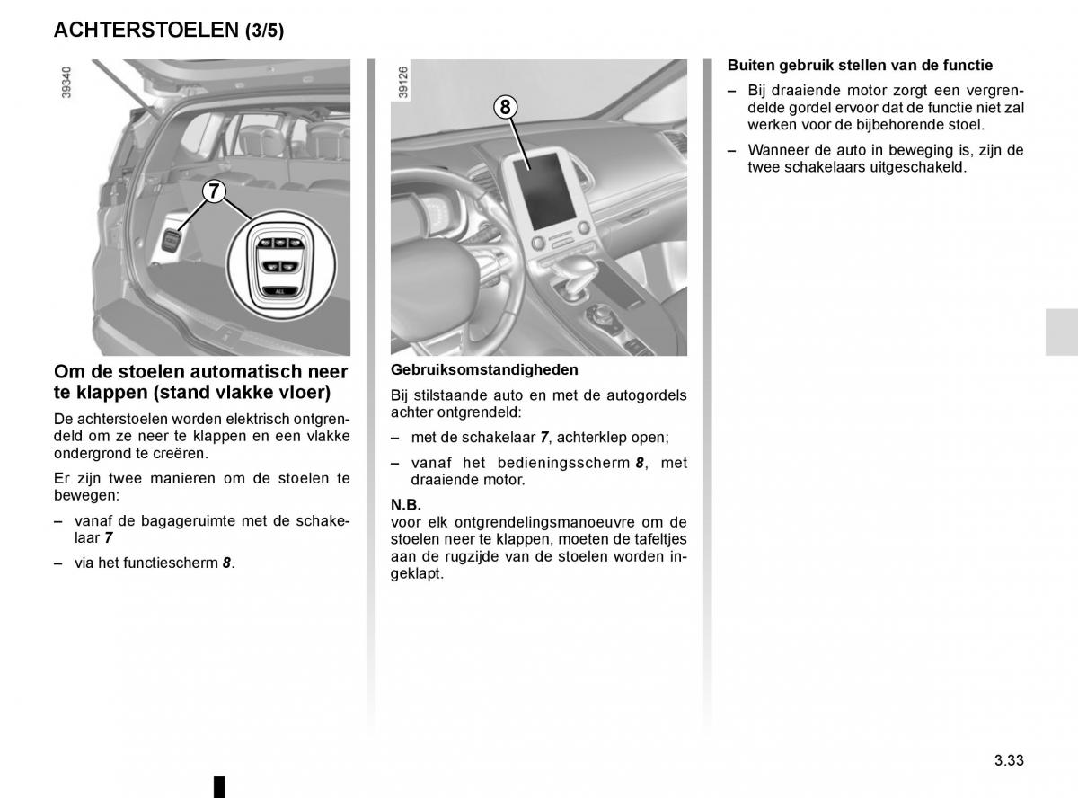 Renault Espace V 5 handleiding / page 221