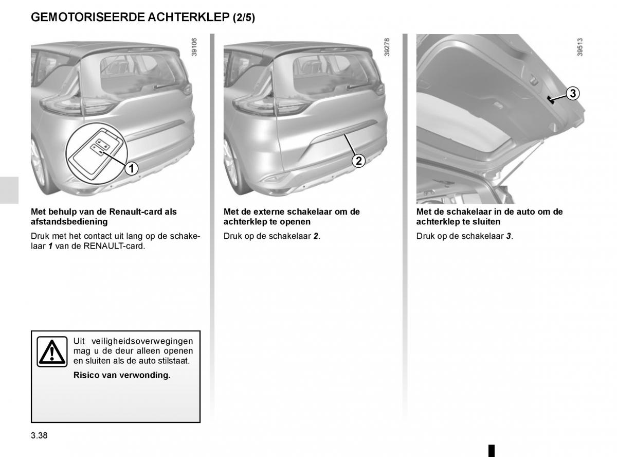 Renault Espace V 5 handleiding / page 226