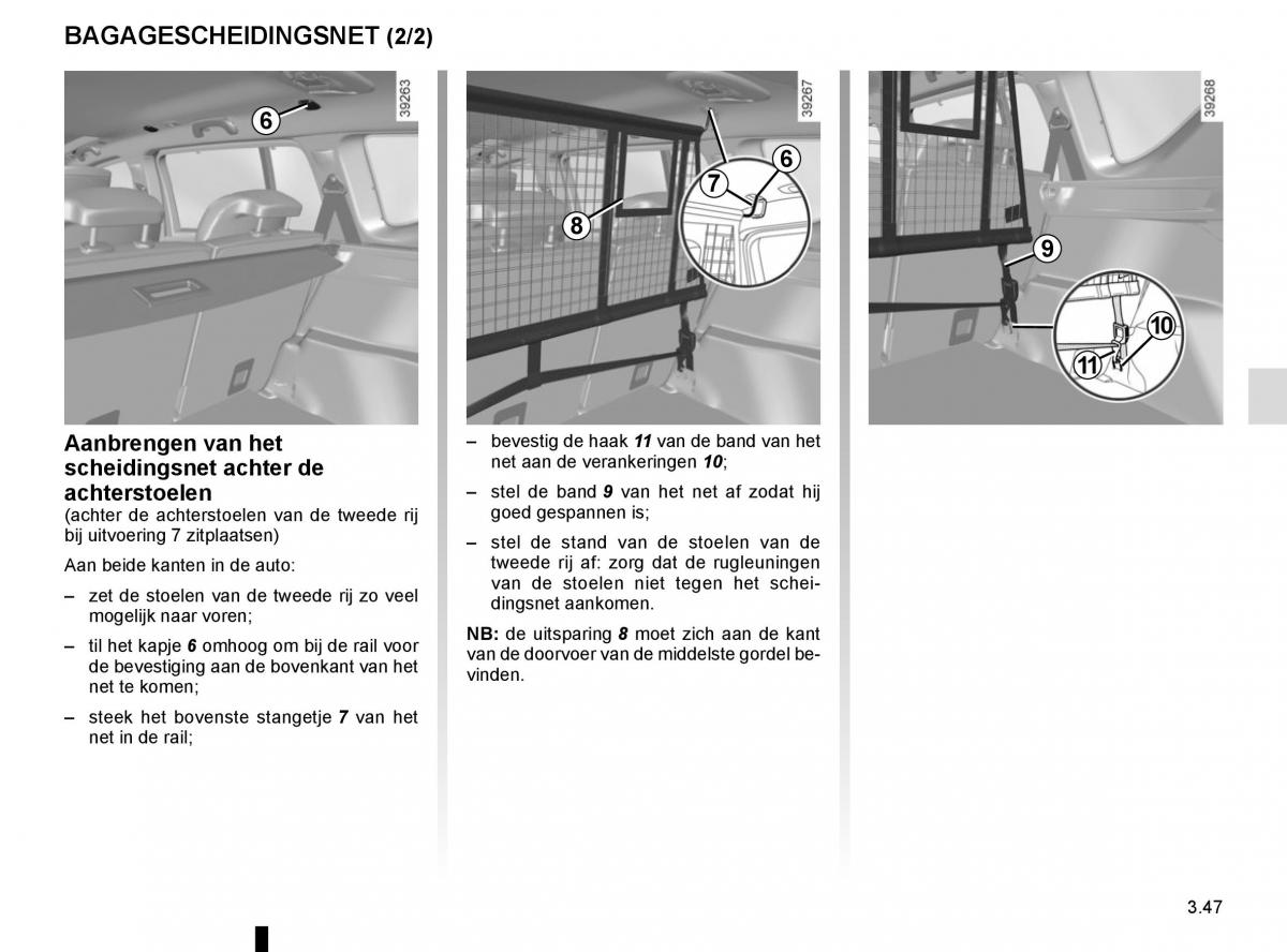 Renault Espace V 5 handleiding / page 235