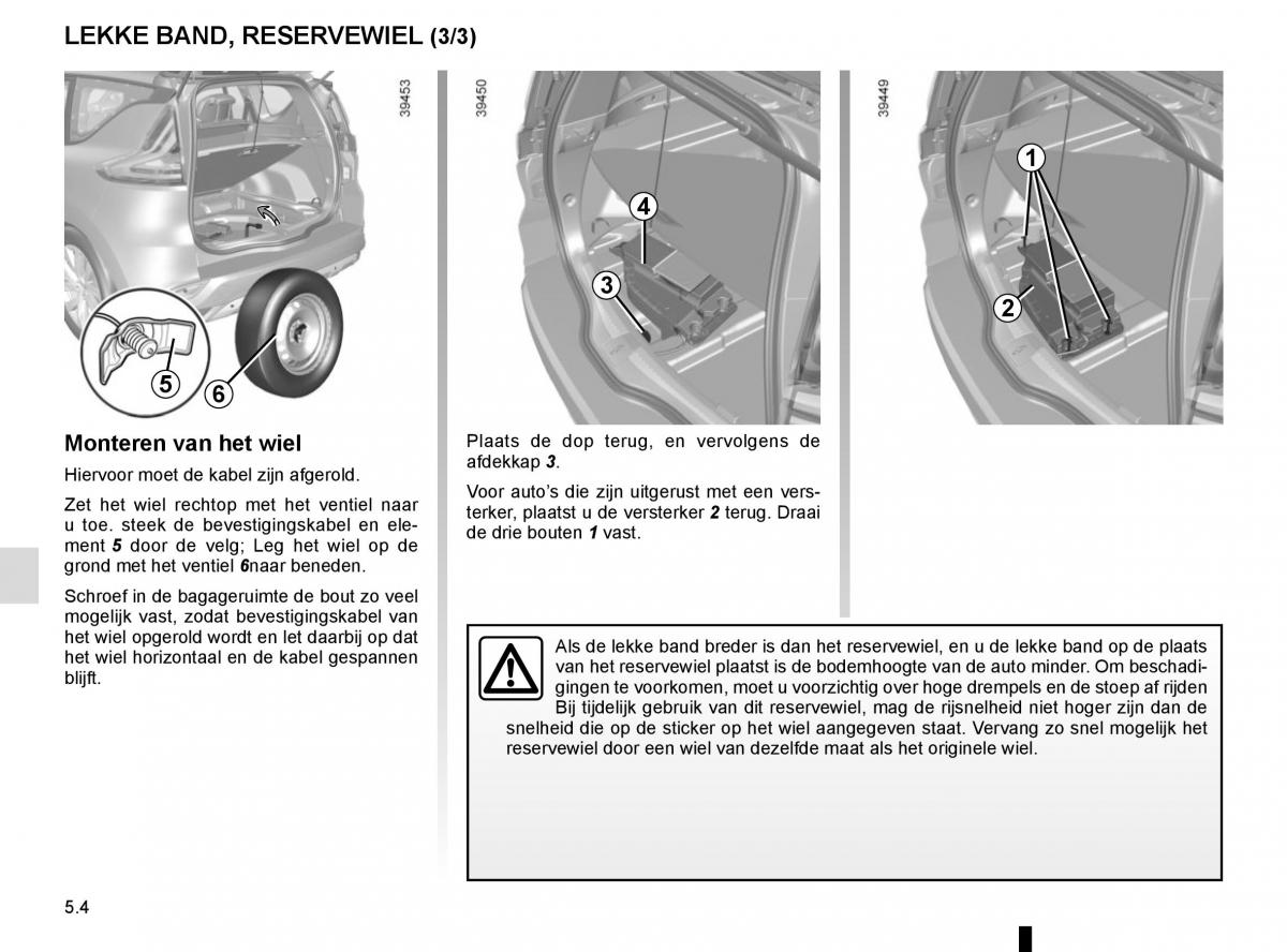 Renault Espace V 5 handleiding / page 260