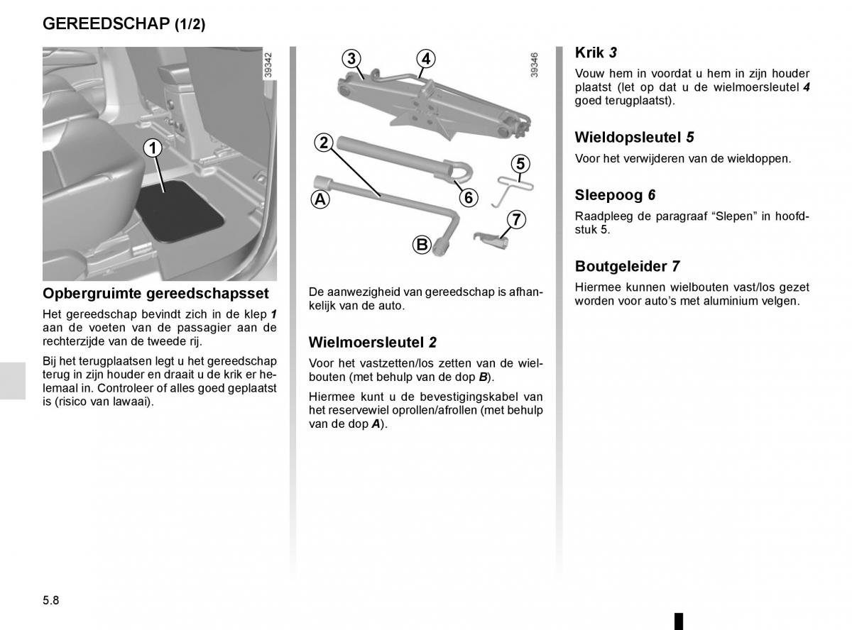 Renault Espace V 5 handleiding / page 264