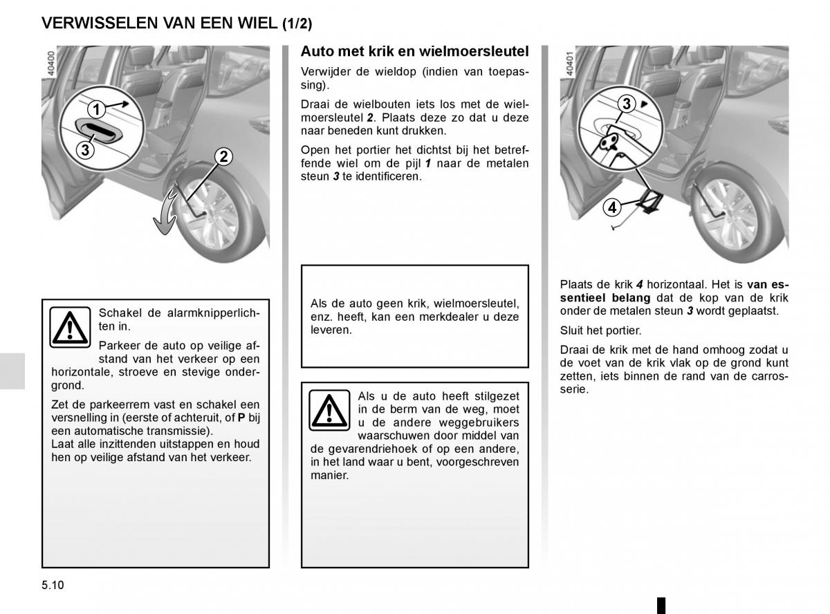 Renault Espace V 5 handleiding / page 266