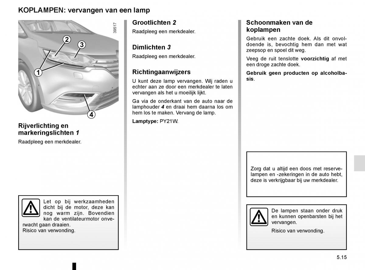 Renault Espace V 5 handleiding / page 271