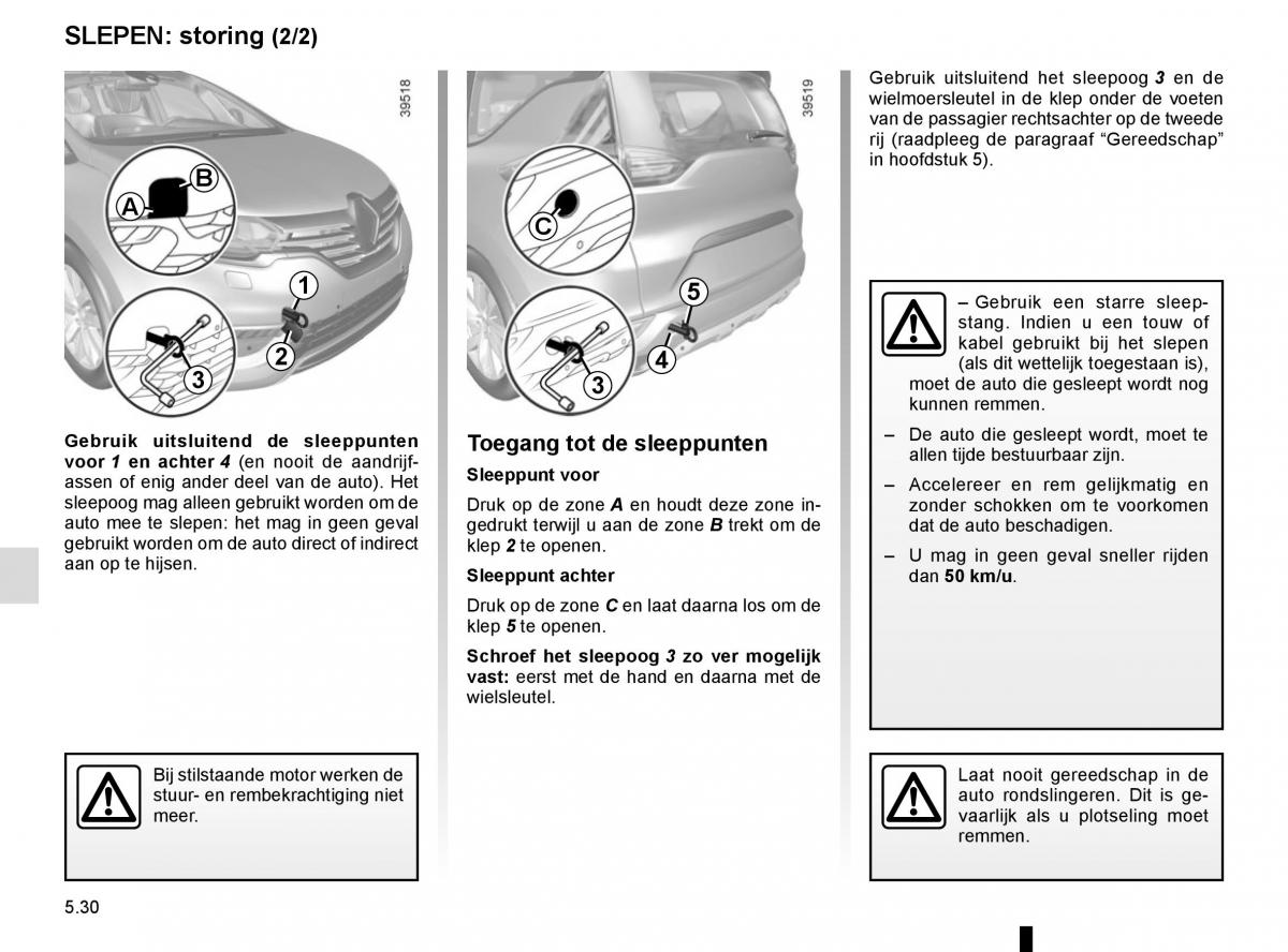 Renault Espace V 5 handleiding / page 286