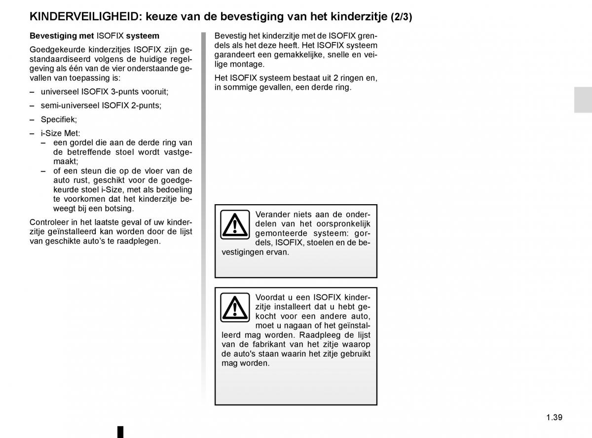 Renault Espace V 5 handleiding / page 45