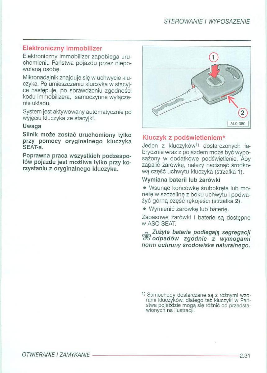 Seat Alhambra I 1 instrukcja obslugi / page 75