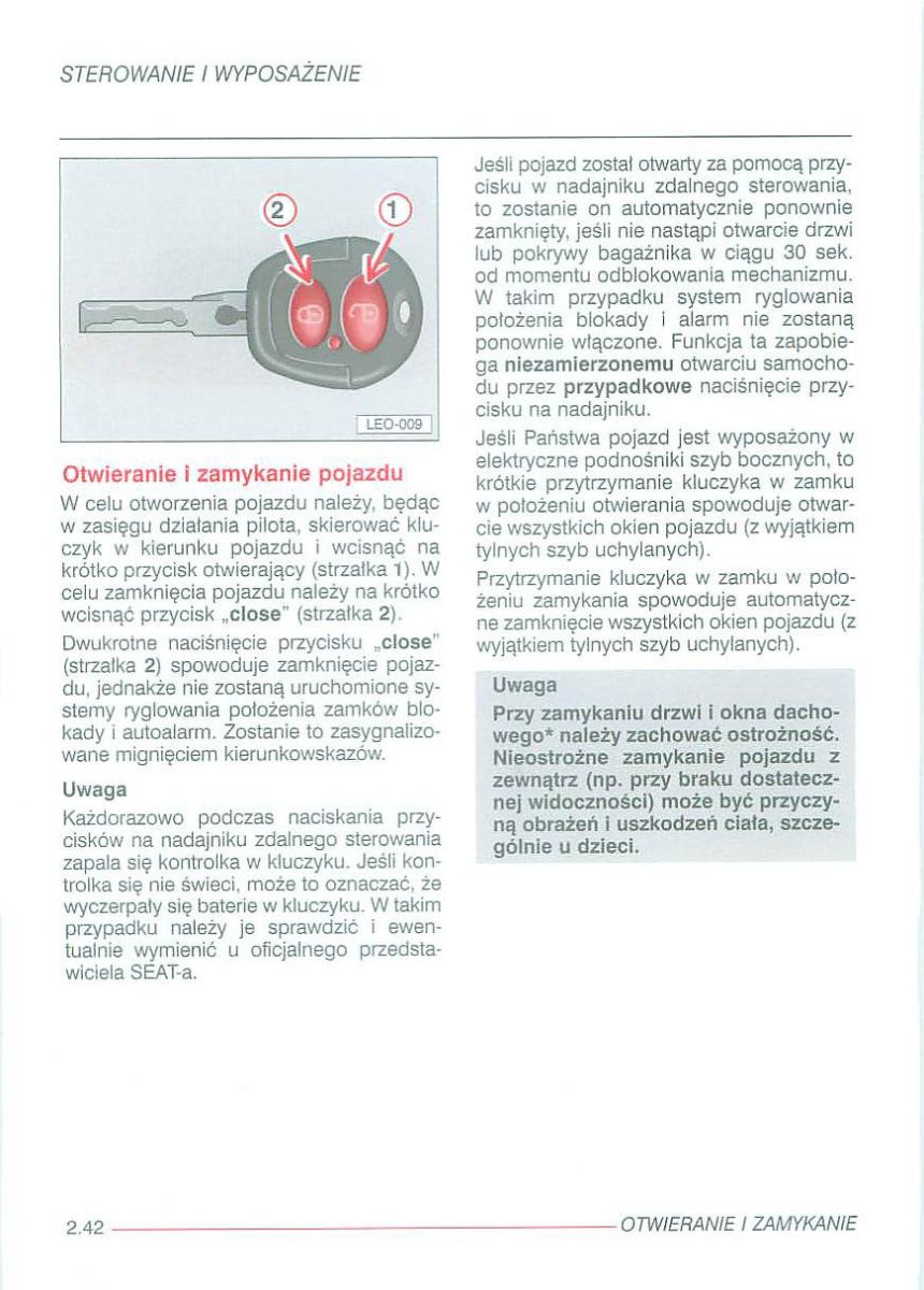 Seat Alhambra I 1 instrukcja obslugi / page 86