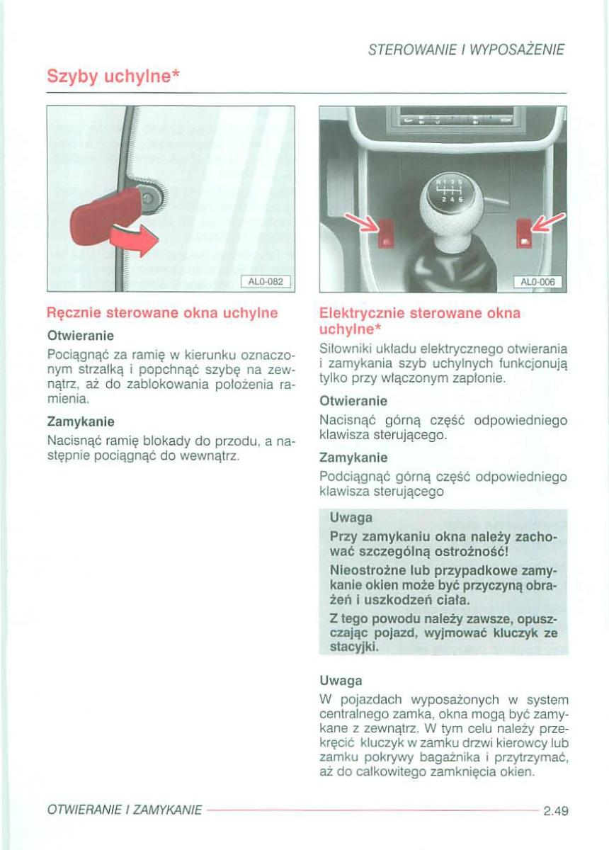 Seat Alhambra I 1 instrukcja obslugi / page 93