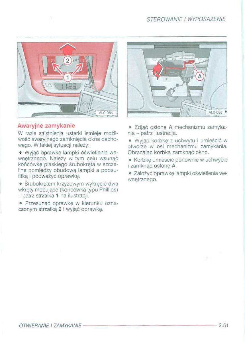 Seat Alhambra I 1 instrukcja obslugi / page 95